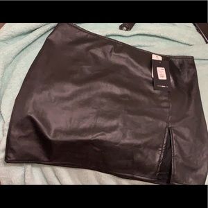 Black Leather Skirt